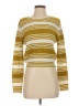 Cotton Emporium 100% Acrylic Stripes Yellow Pullover Sweater Size S - photo 1