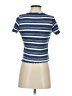 Paper Crane Blue Short Sleeve Turtleneck Size S - photo 2