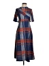 ASOS Plaid Blue Casual Dress Size 4 - photo 1