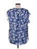 Vince Camuto 100% Polyester Blue Short Sleeve Blouse Size L - photo 2