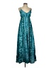 Unbranded Paisley Teal Cocktail Dress Size XXS (estimated) - photo 1
