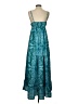 Unbranded Paisley Teal Cocktail Dress Size XXS (estimated) - photo 2