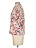 DKNY Floral Ivory Short Sleeve Blouse Size XS - photo 5