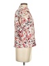 DKNY Floral Ivory Short Sleeve Blouse Size XS - photo 4