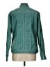 Chico's Stripes Solid Teal Jacket Size Lg (2) - photo 2