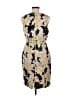 J.Crew 100% Polyester Print Gray Cocktail Dress Size 10 - photo 2