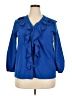 Unbranded 100% Polyester Solid Blue 3/4 Sleeve Blouse Size XXL - photo 1