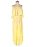 Audrey 3+1 100% Polyester Solid Yellow Jumpsuit Size S - photo 1