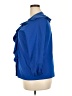 Unbranded 100% Polyester Solid Blue 3/4 Sleeve Blouse Size XXL - photo 5