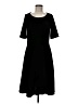 Lands' End Solid Black Casual Dress Size M - photo 1
