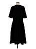 Lands' End Solid Black Casual Dress Size M - photo 2
