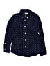 Crewcuts 100% Cotton Polka Dots Blue Long Sleeve Button-Down Shirt Size 4 - 5 - photo 1