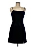 Lush Solid Black Blue Cocktail Dress Size M - photo 1