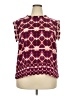 DR2 100% Polyester Burgundy Short Sleeve Blouse Size XXL - photo 1