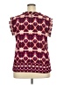 DR2 100% Polyester Burgundy Short Sleeve Blouse Size XXL - photo 2