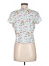 Unbranded Floral White Short Sleeve T-Shirt Size M - photo 2