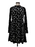 Chris & Carol Print Black Casual Dress Size M - photo 1