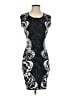 BCBGMAXAZRIA Graphic Black Cocktail Dress Size S - photo 1