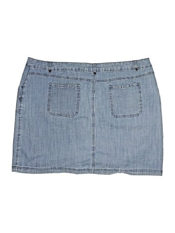 Karen Scott Denim Skirt (view 2)