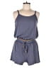 Hem & Thread Chevron-herringbone Blue Romper Size S - photo 1