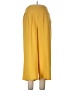 Unbranded 100% Polyester Solid Yellow Casual Pants Size L - photo 1