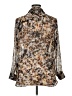 Cj Banks 100% Polyester Animal Print Brown 3/4 Sleeve Blouse Size 0X - photo 2