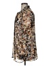 Cj Banks 100% Polyester Animal Print Brown 3/4 Sleeve Blouse Size 0X - photo 5