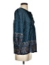 Joie 100% Silk Blue 3/4 Sleeve Silk Top Size XS - photo 4
