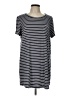 MTS Stripes Gray Casual Dress Size L - photo 1