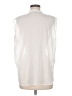 Ann Taylor LOFT 100% Polyester White Sleeveless Blouse Size M - photo 2