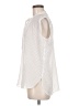 Ann Taylor LOFT 100% Polyester White Sleeveless Blouse Size M - photo 5