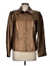 Bernardo Fashions 100% Leather Metallic Brown Leather Jacket Size M (estimated) - photo 1