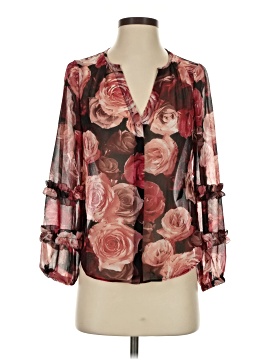 White House Black Market 3/4 Sleeve Blouse (view 1)