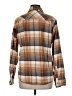Assorted Brands Plaid Brown Long Sleeve Button-Down Shirt Size M - photo 2