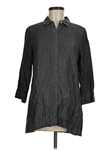 Foxcroft 3/4 Sleeve Button-Down Shirt (view 1)