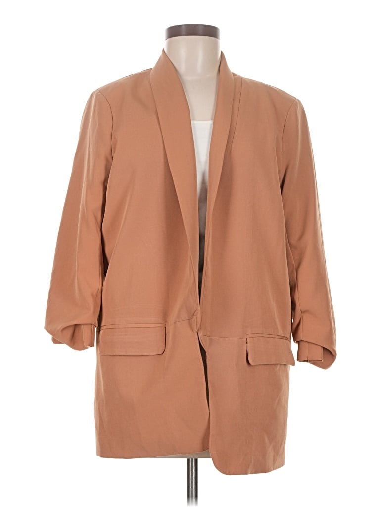 Pre-owned Strut & Bolt Blazer Jacket In Tan