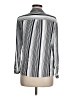 Tennis Stripes Silver Long Sleeve Blouse Size M - photo 2