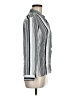 Tennis Stripes Silver Long Sleeve Blouse Size M - photo 4