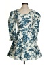 LoveShackFancy 100% Cotton Blue Cocktail Dress Size 4 - photo 1
