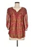 Lie 100% Viscose Pink Red 3/4 Sleeve Blouse Size M - photo 1