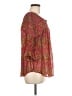 Lie 100% Viscose Pink Red 3/4 Sleeve Blouse Size M - photo 4
