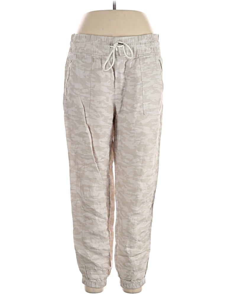 Pre-owned Athleta Linen Pants In Gray