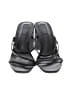 Forever 21 100% Leather Gray Black Sandals Size 7 1/2 - photo 2