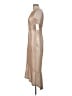 Alexa B 100% Polyester Metallic Tan Cocktail Dress Size 6 - photo 5