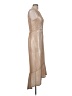 Alexa B 100% Polyester Metallic Tan Cocktail Dress Size 6 - photo 4