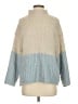 Only Color Block Blue Turtleneck Sweater Size S - photo 1