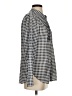 J.Crew Factory Store 100% Polyester Houndstooth Silver Long Sleeve Blouse Size S - photo 4