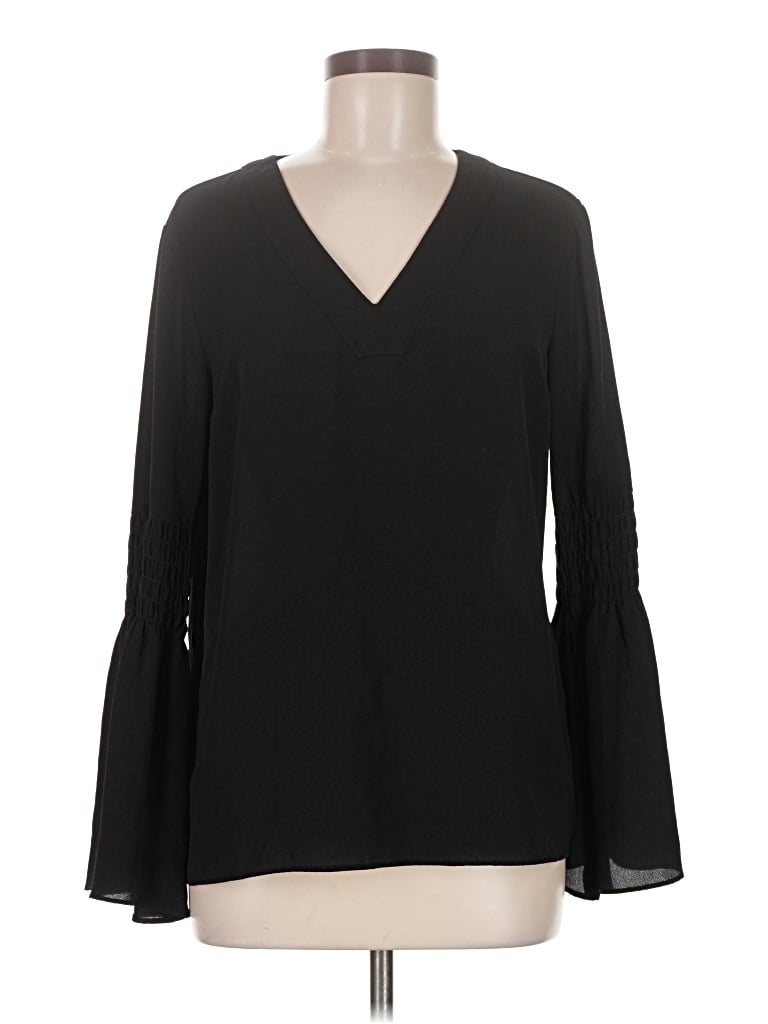 Pre-owned Michael Michael Kors Long Sleeve Blouse In Black