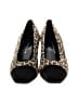 Bandolino Animal Print Black Tan Heels Size 11 - photo 2