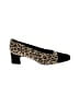Bandolino Animal Print Black Tan Heels Size 11 - photo 1